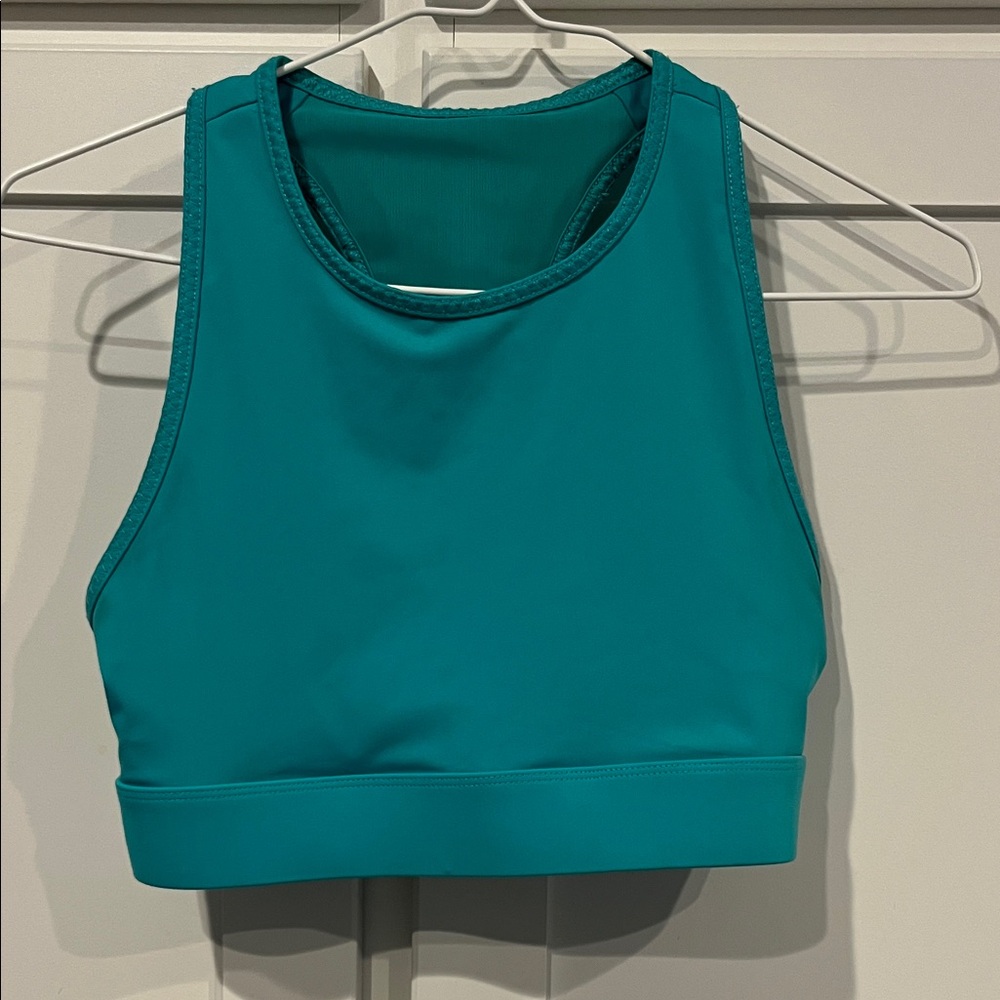 Teal Turquoise Fabletics Sports Bra